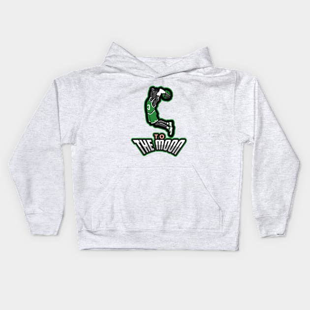 Basketball Dunk Kids Hoodie by YungBick